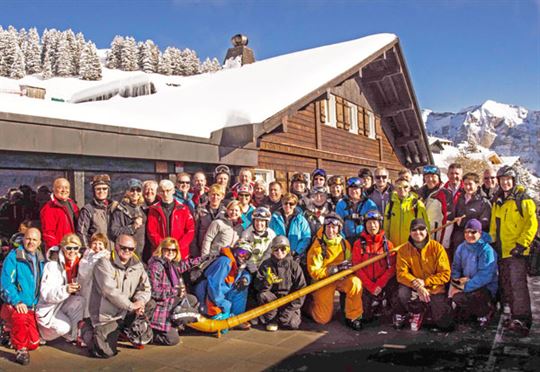 Ski Canada mag readers' trip to Switzerland was another great success judging by these happy campers. photo: MARTY MCLENNAN