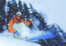 Skiing at the star, photo by Therese Lundgren