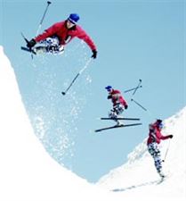 Skier in air
