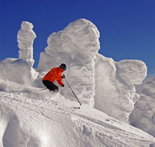 Skiing at Big White, by Gavin Crawford