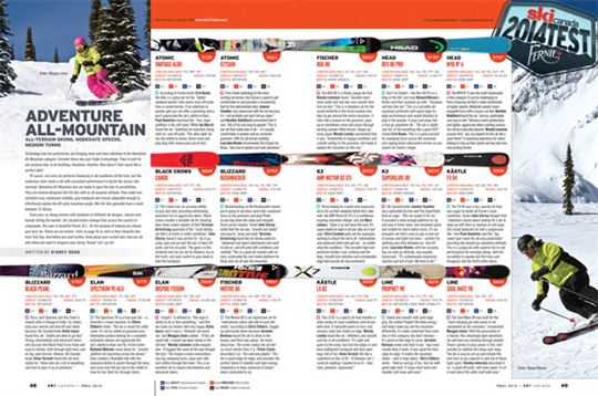 Test 2014 - Adventure All Mountain/ Ski Canada Magazine