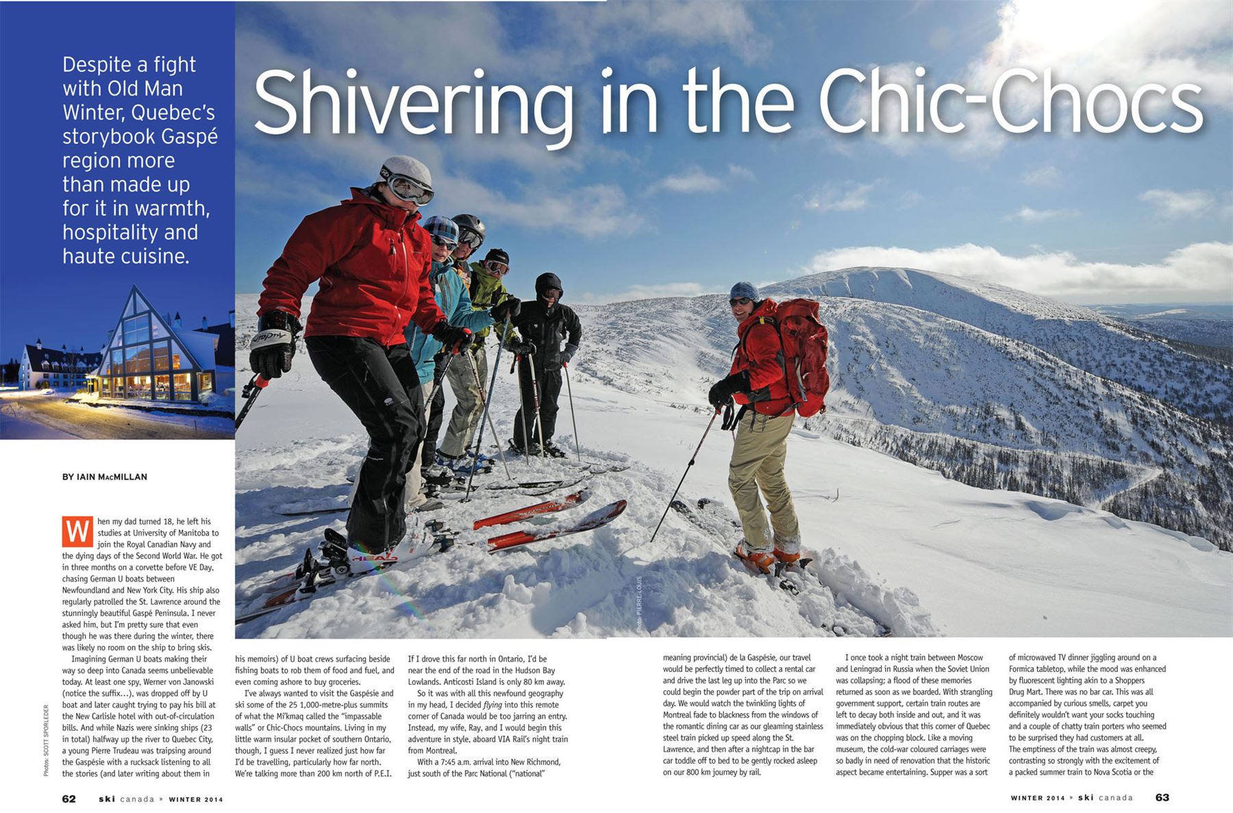 Shivering in the Chic-Chocs/ Ski Canada Magazine