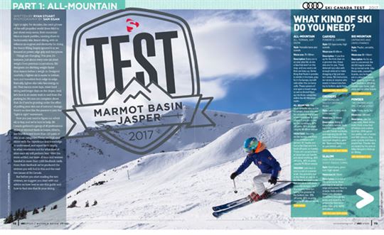 All-Mountain Test 2017/ Ski Canada Magazine