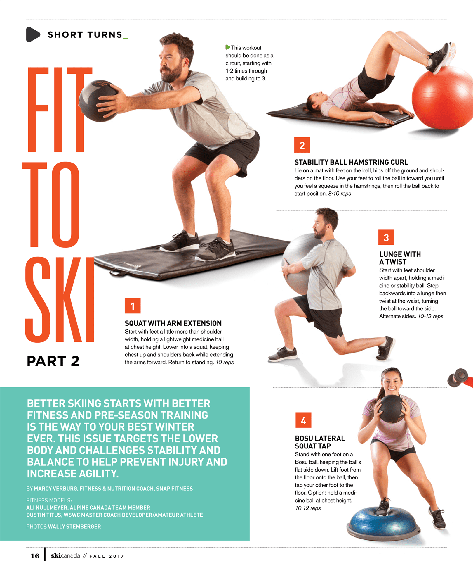 Fit To Ski. Fitness tips for skiers. part 2