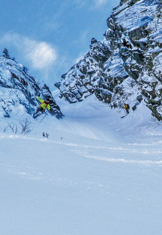 Chic Choc Backcountry Skiing, Gaspesie Quebec - Petra Cliffs