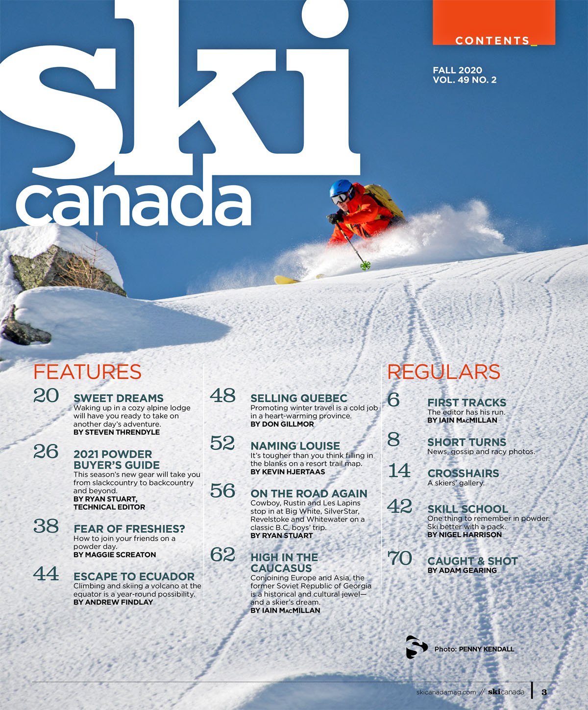 Fall 2020 - Vol 49 #2 / Ski Canada Magazine