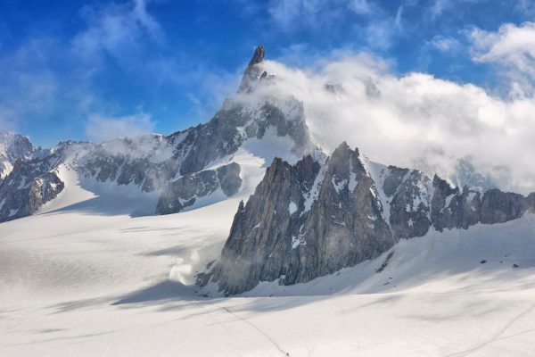 The Dent du Geant from Punta Helbronner, Aosta Valley, Italy