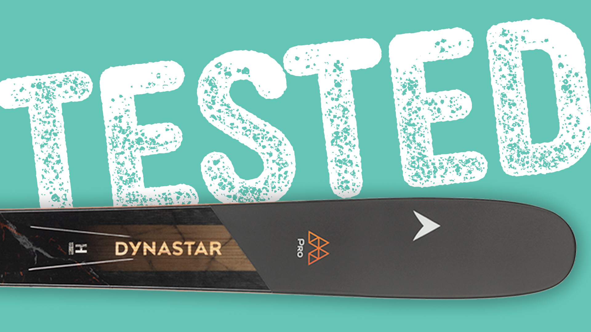 Close-up of the Dynastar M-Pro 100 TI ski.