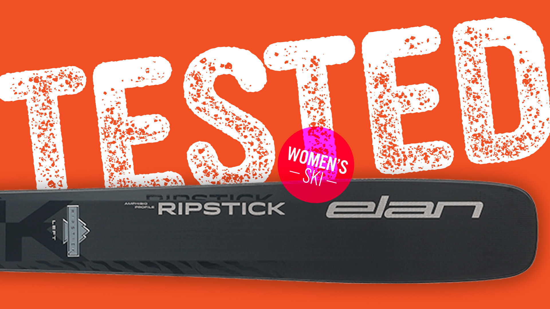 Close-up of the Elan Ripstick 94W women’s ski.