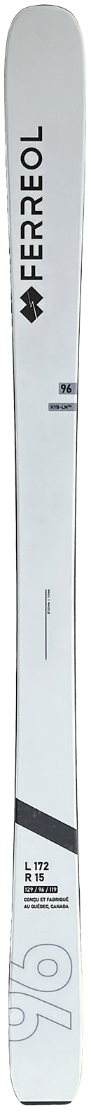 Ferreol Explo 96 Quebec-made all-mountain ski.