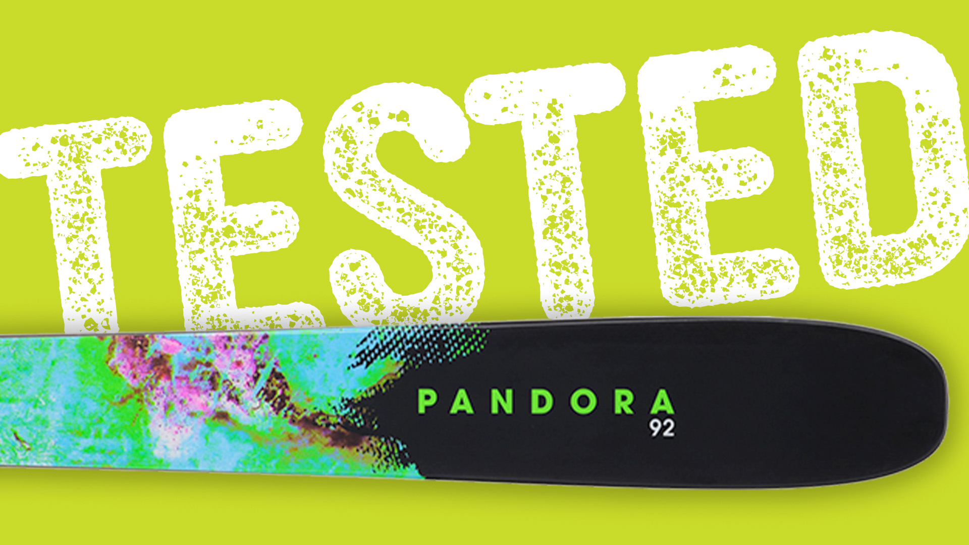 Close-up of the Line Pandora 92 women’s ski.