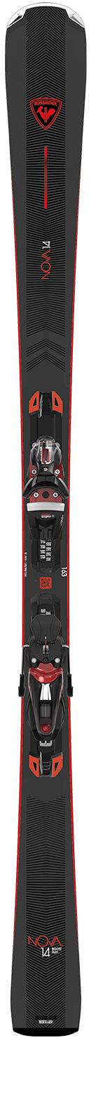 Rossignol Nova 14 carving ski for women, shown on-piste.