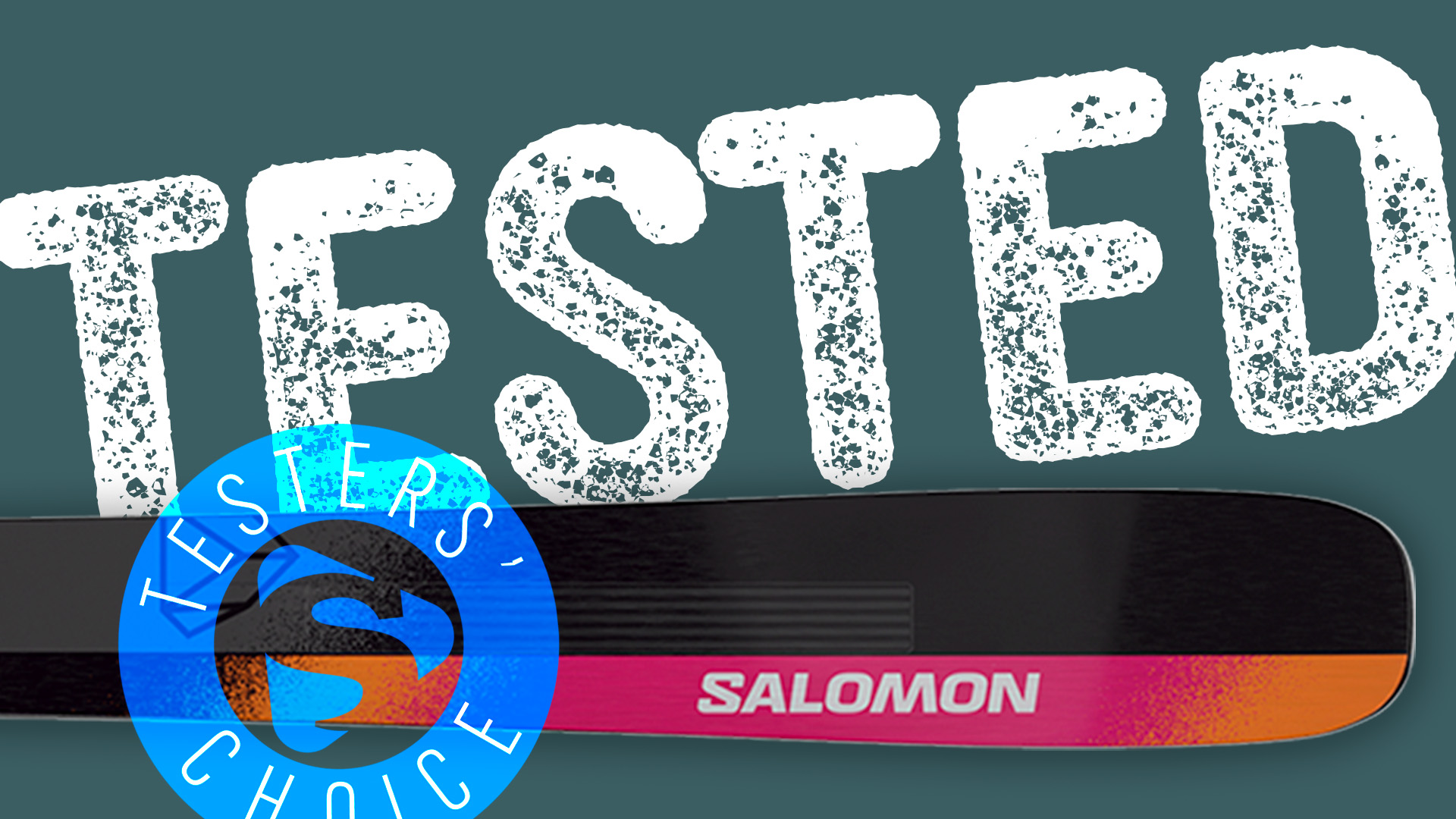 Close-up of the Salomon Stance 96 ski.