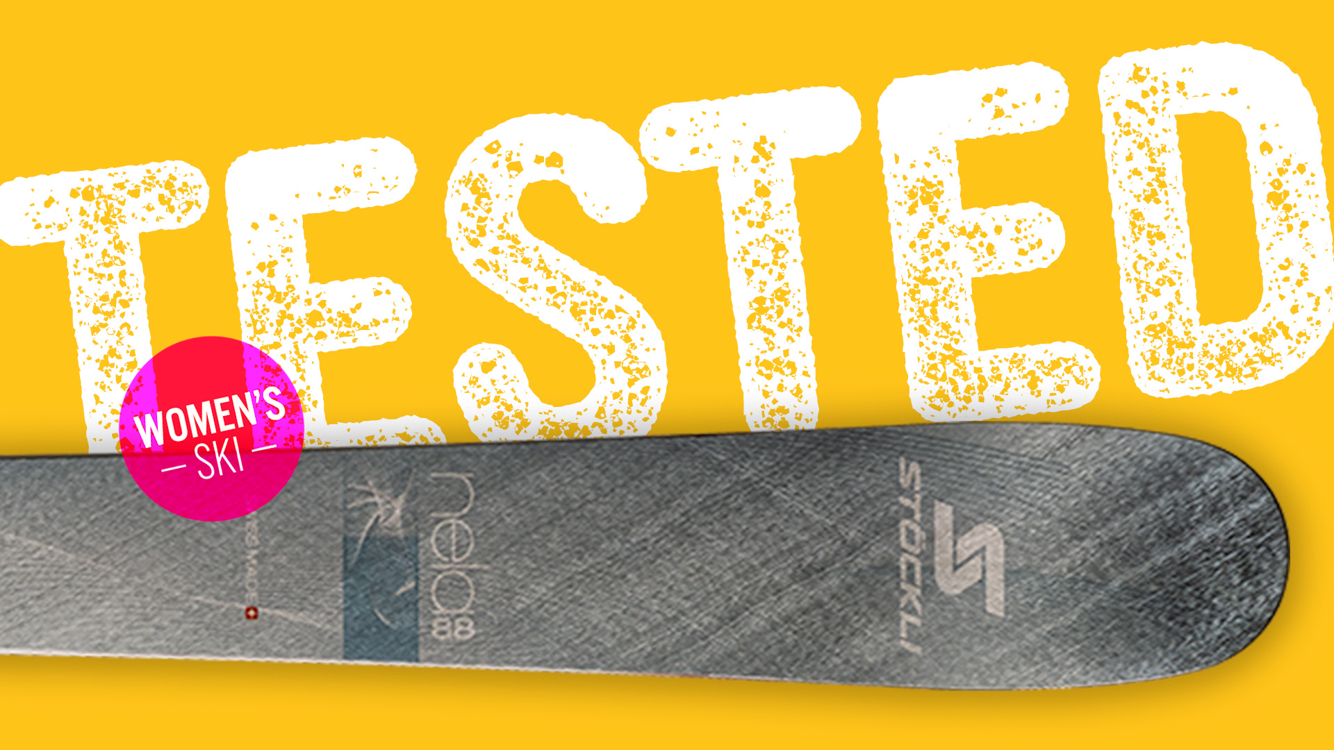 Close-up of the Stöckli Nela 88 women’s ski.