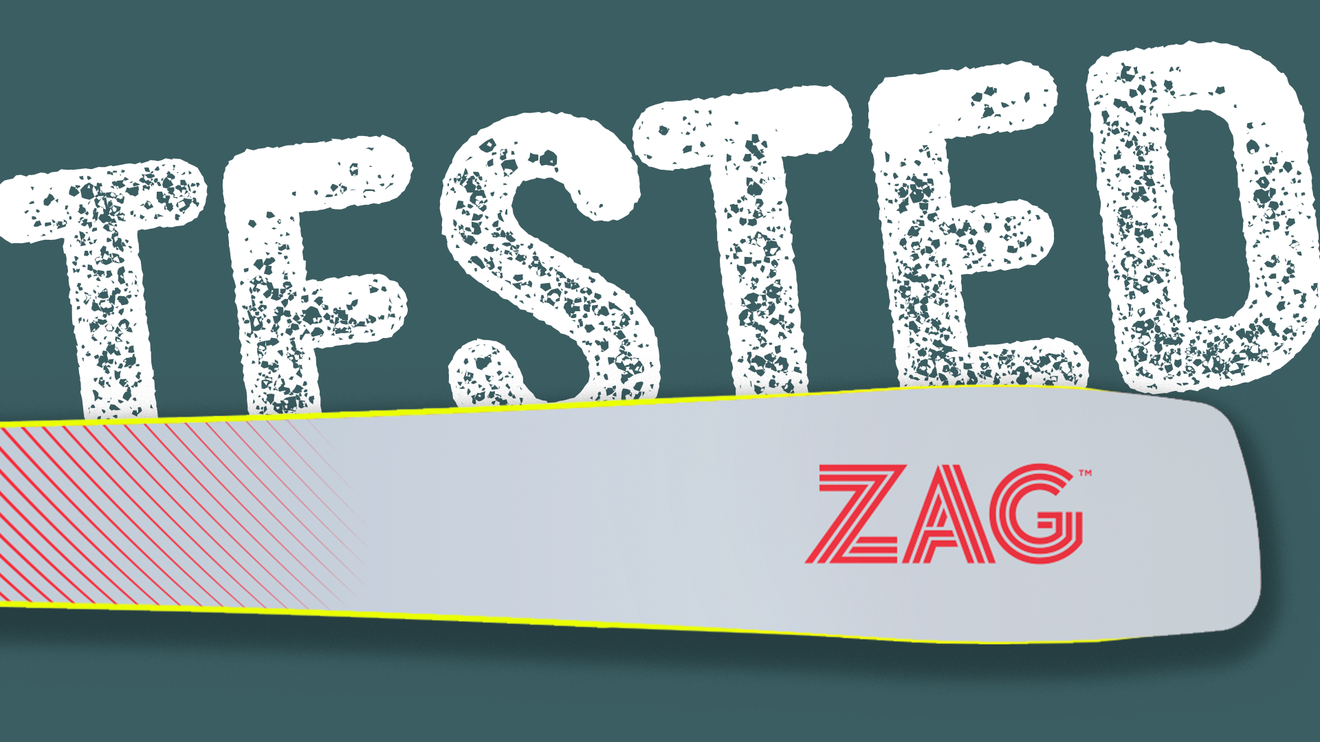 Zag MATA Ti ski tip close-up with Tested badge overlay