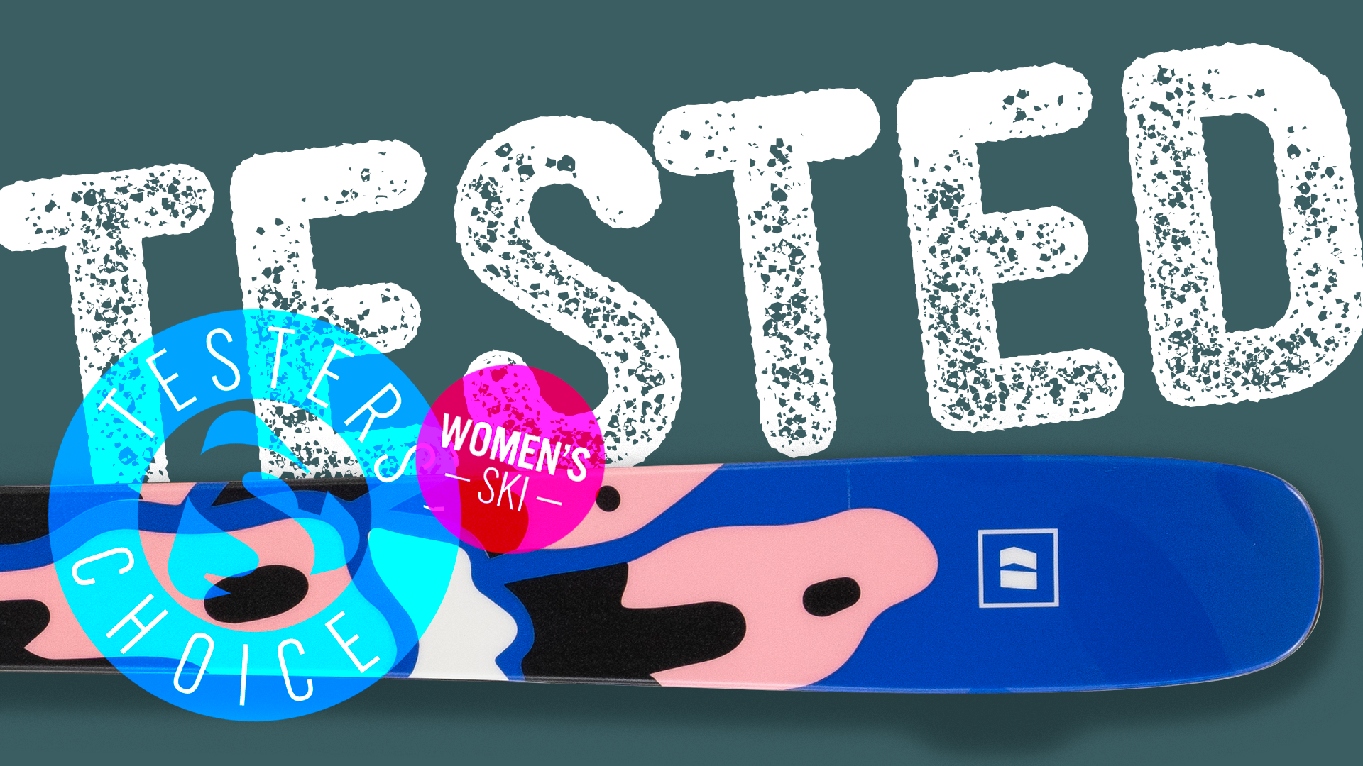 Armada ARW 94 ski tip close-up with Women’s Ski Tested badge