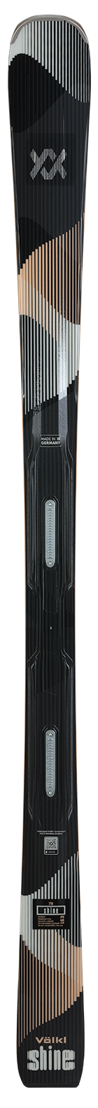 Völkl Shine 78 women’s ski shown vertically with graphic pattern
